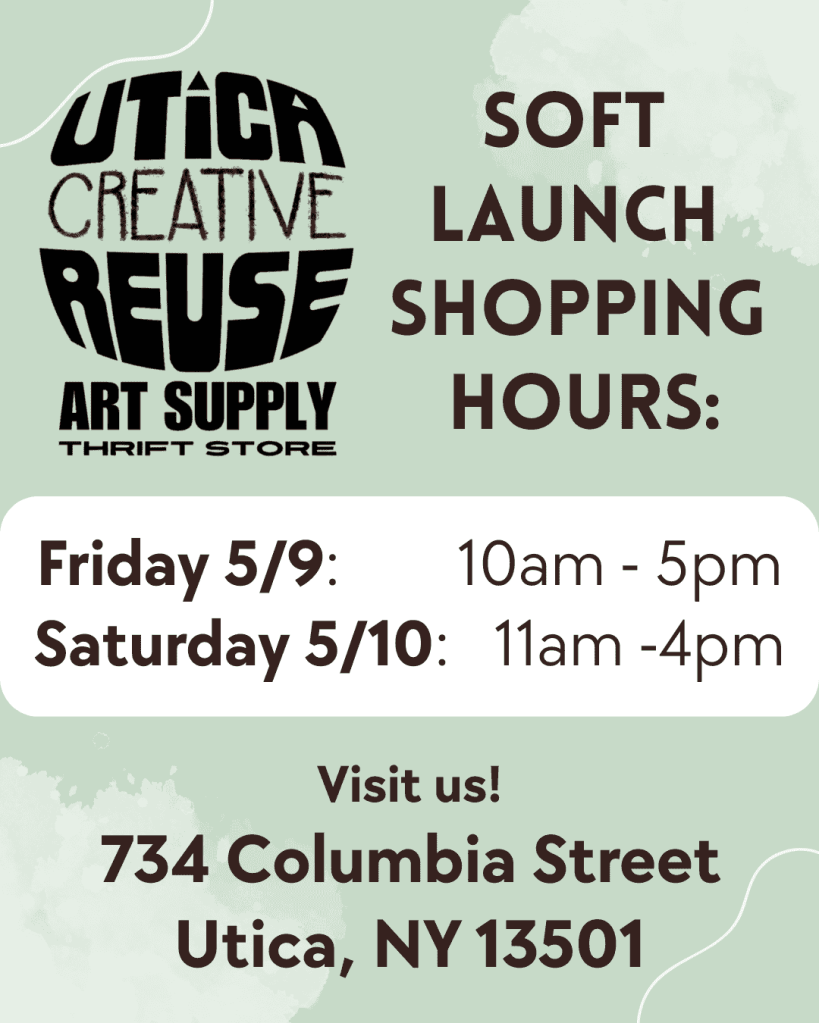Soft Launch Shopping Hours:
Friday 5/9/25 10am - 5pm
Saturday 5/10/25 11am - 4pm