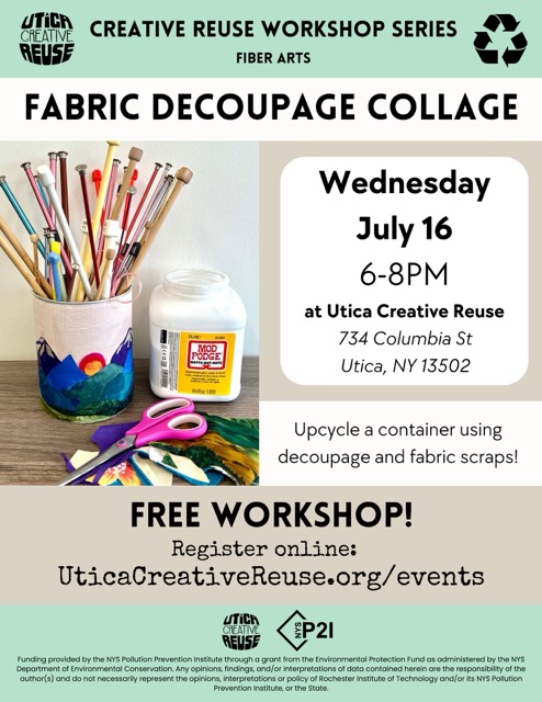 July Creative Reuse&nbsp;Events