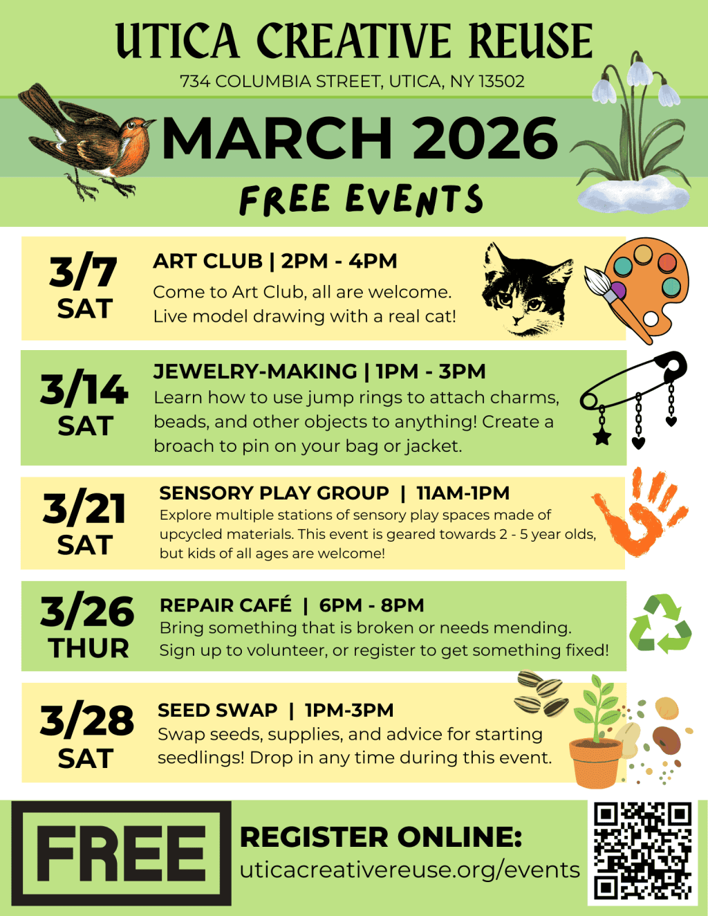 March Creative Reuse&nbsp;Events